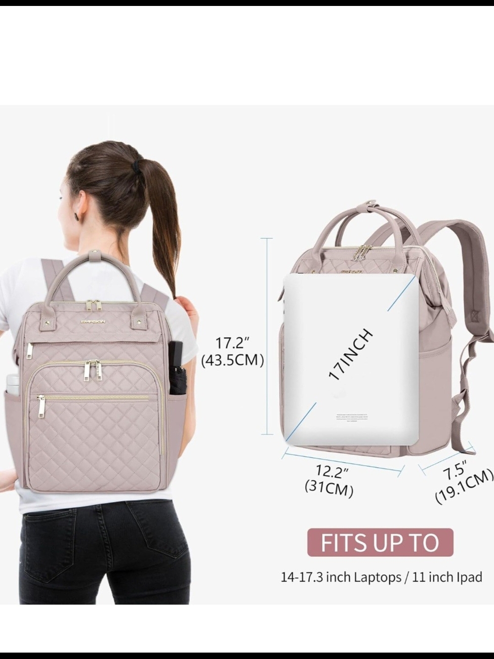 EMPSIGN 17 Inch Laptop Backpack - Picture 2 of 16